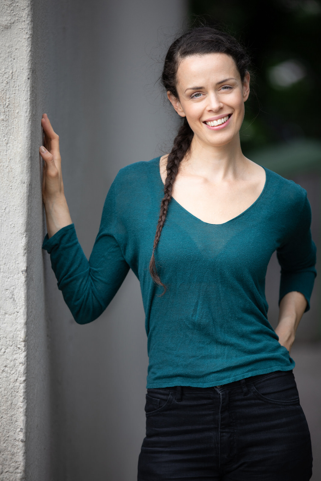 Half body shot of Swedish Actress Cecilia Säverman